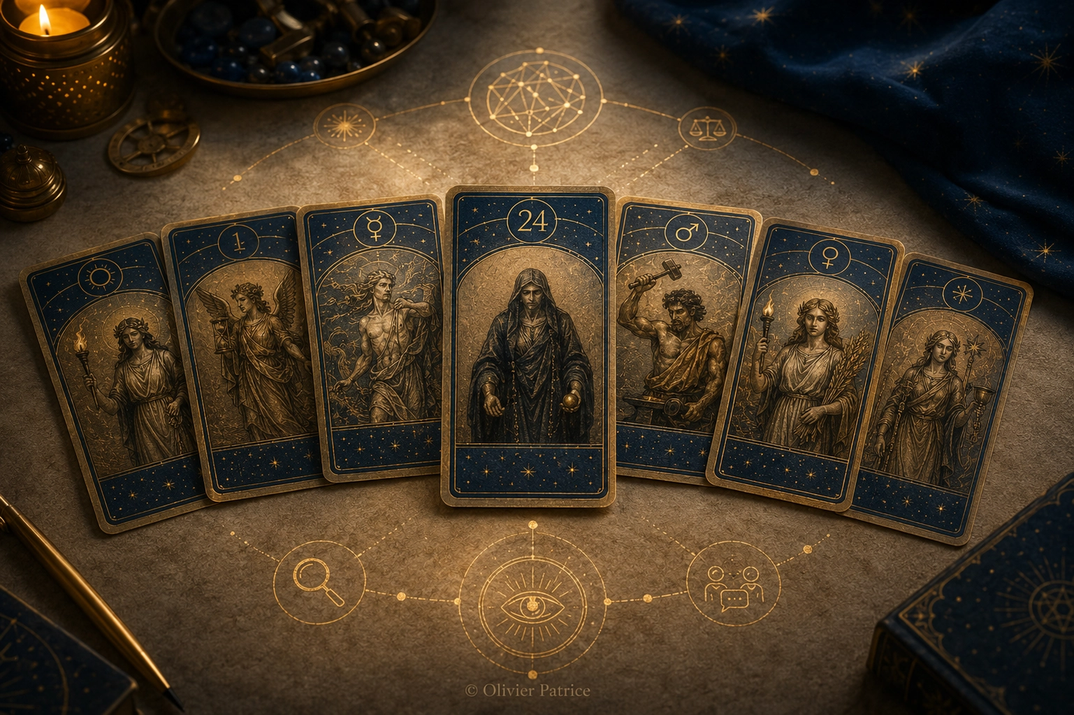 Définition des cartes de l’Oracle des dieux avec lecture symbolique et recul