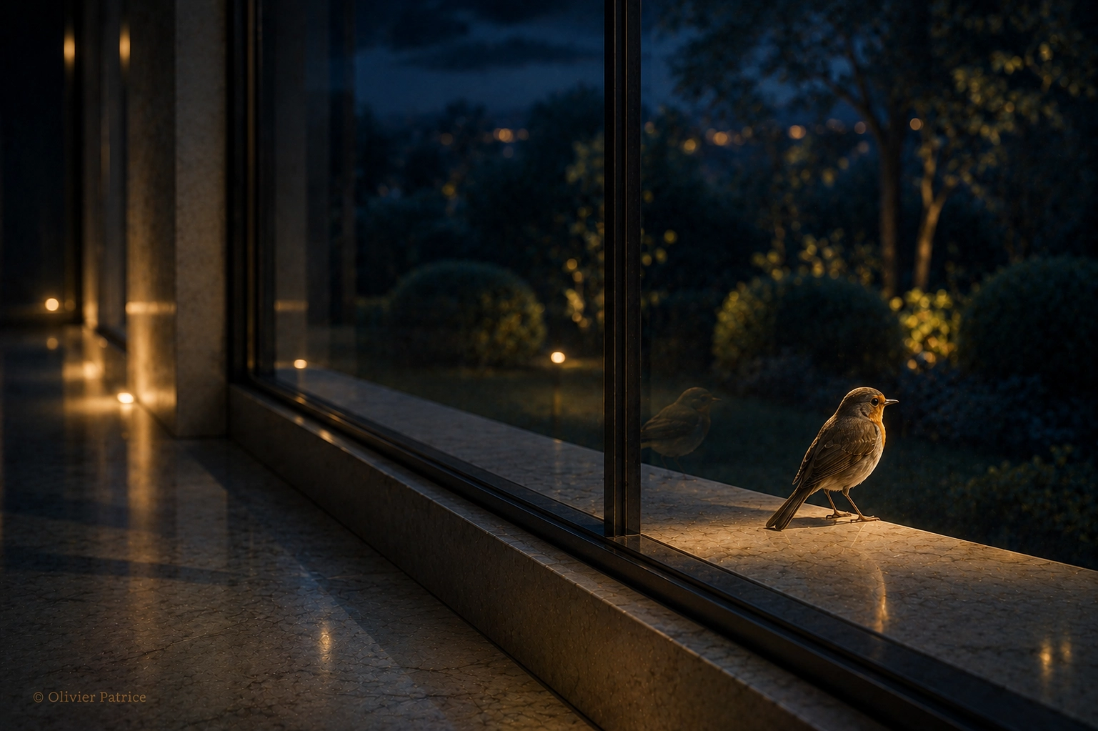 Un oiseau à la fenêtre : signe, hasard ou attention au moment présent