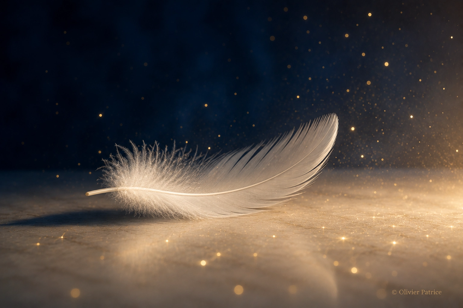 Plume blanche avec signification spirituelle et message symbolique